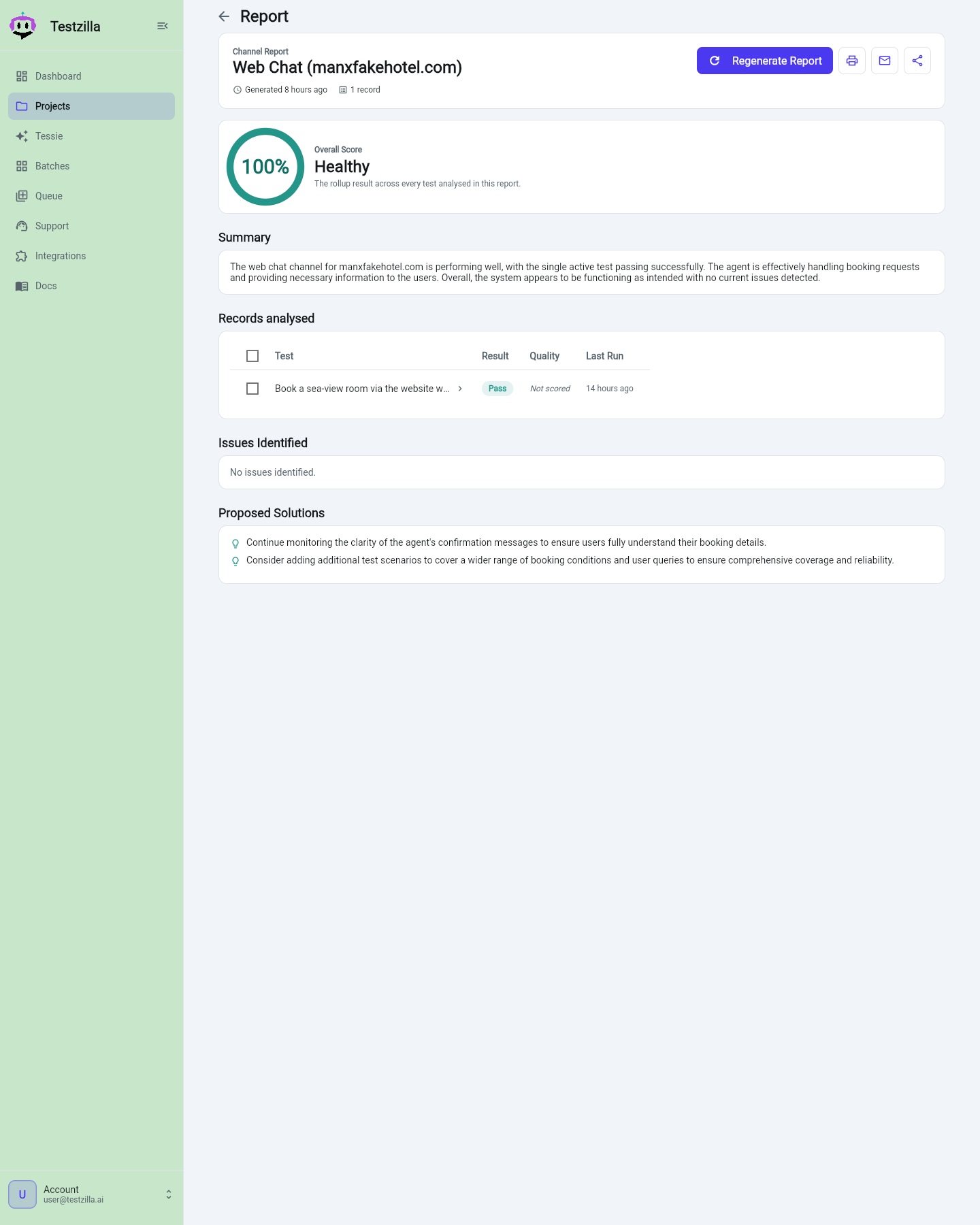 A channel Report: summary, records, issues, and proposed solutions